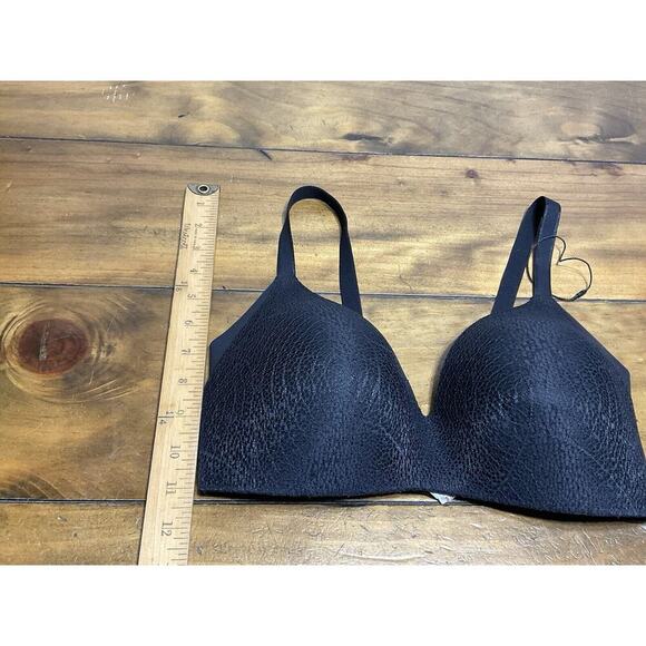 Knix Lace WingWoman's Contour Bra Wireless Soft Lace Size 4 Black - Picture 3 of 8